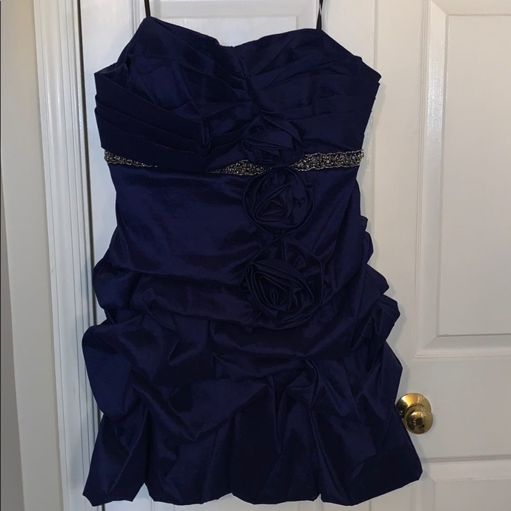 Dark blue homecoming dress